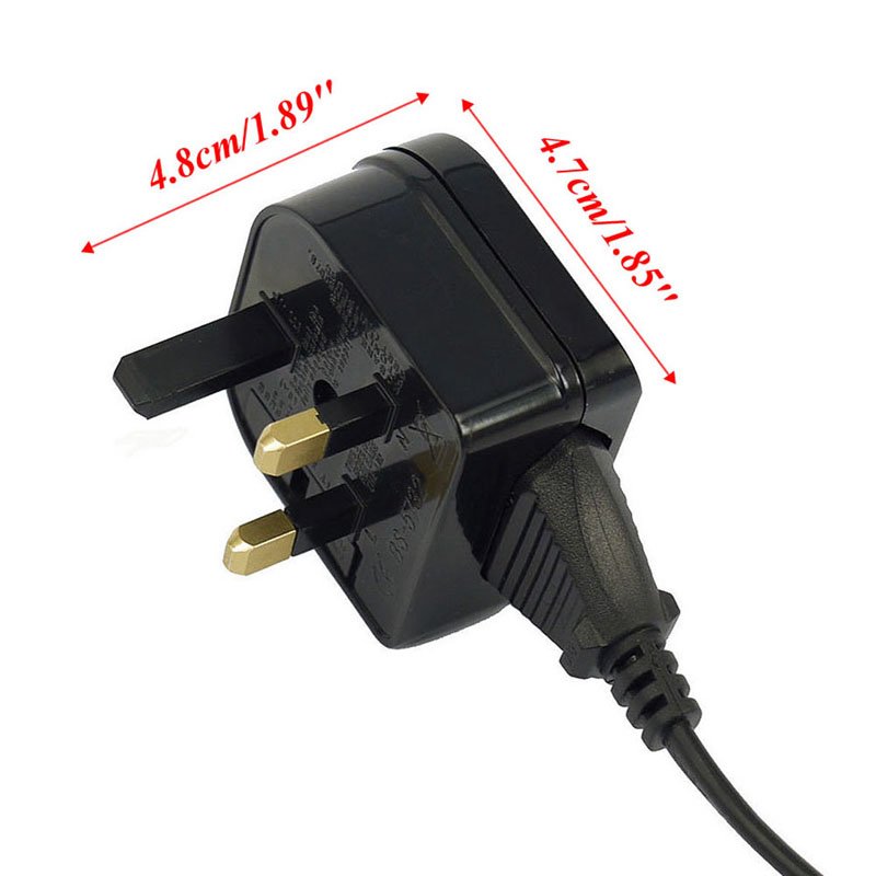 New European Euro EU 2 Pin to UK 3Pin Power Socket Travel Plug Adapter Converter