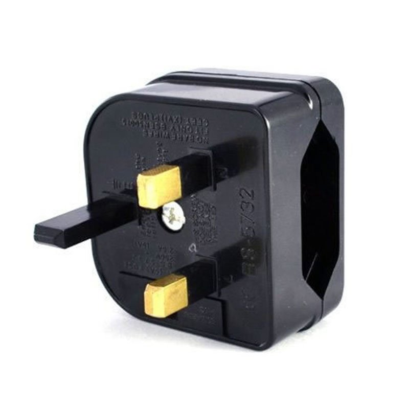 New European Euro EU 2 Pin to UK 3Pin Power Socket Travel Plug Adapter Converter