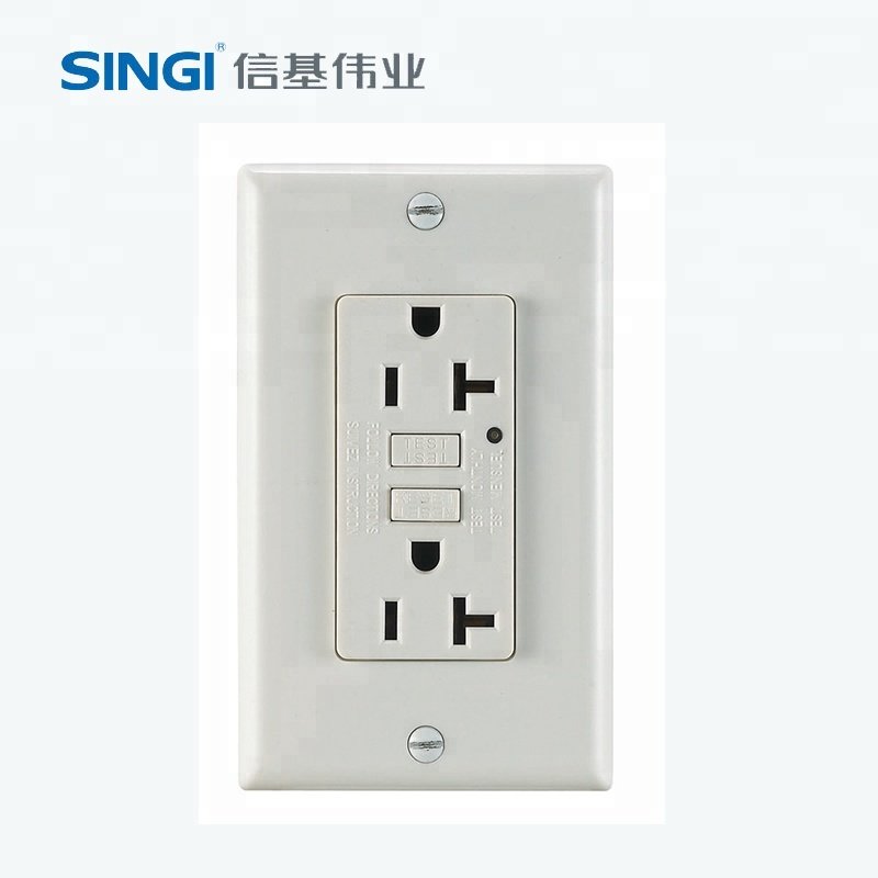 American Using Wall Socket Outlet Gfci Usb Wall Outlet Sockets Plug CE Smart Look Products White Box 120V
