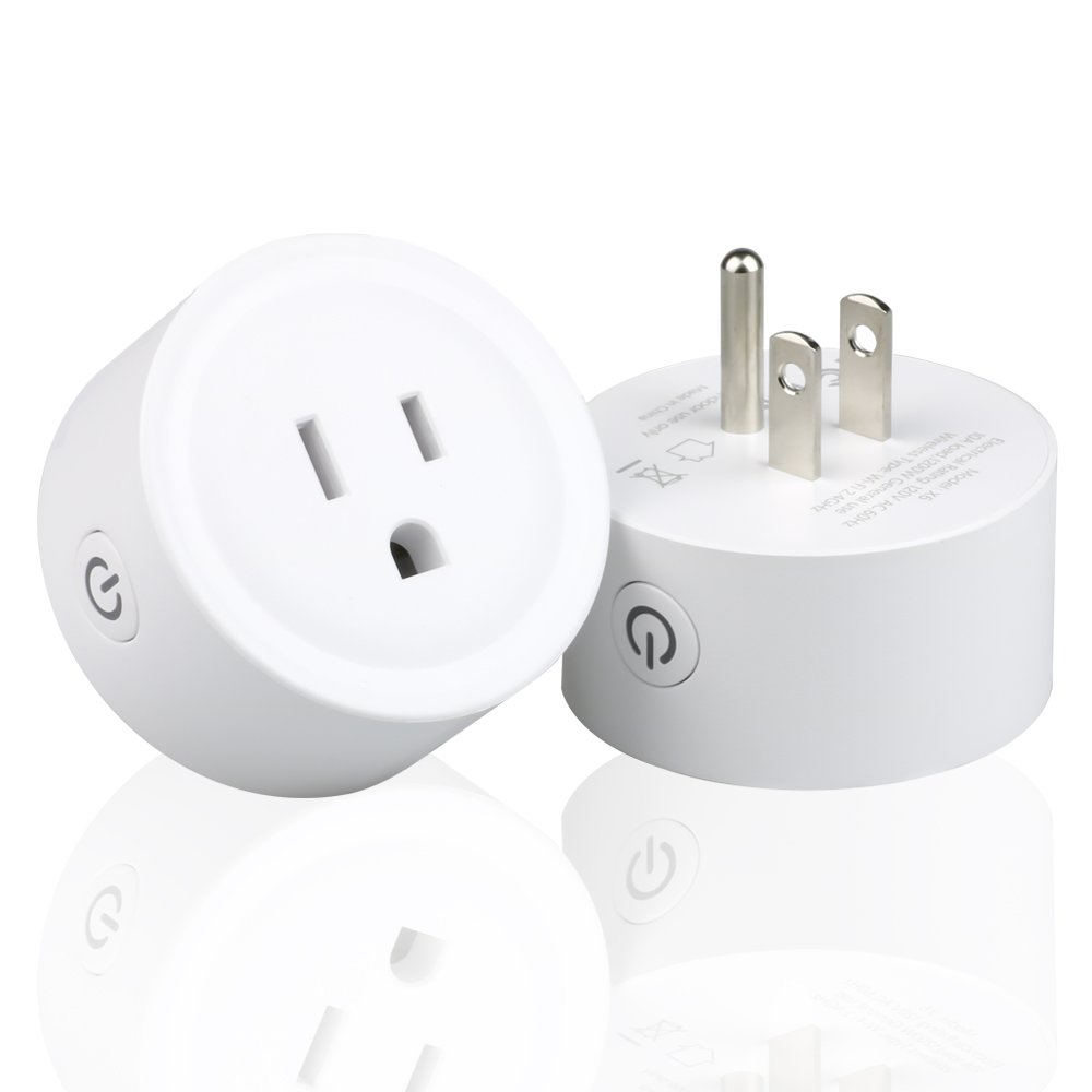 Tuya APP Smart Plug US Mini Wifi Plug with Surge Protector 110-240V Voice Control Smart Socket and switches
