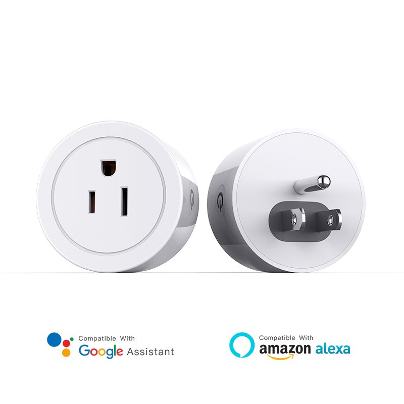 Tuya APP Smart Plug US Mini Wifi Plug with Surge Protector 110-240V Voice Control Smart Socket and switches