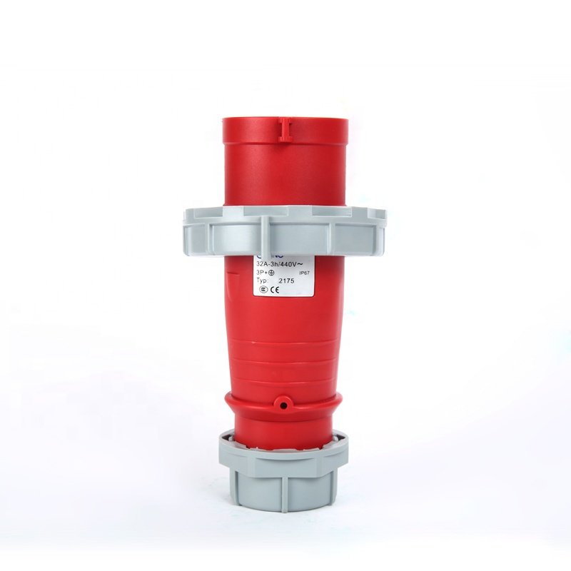 IP67 Waterproof 440V 32A-3H 4 Pin Reefer Container Industrial Electrical Plug Socket