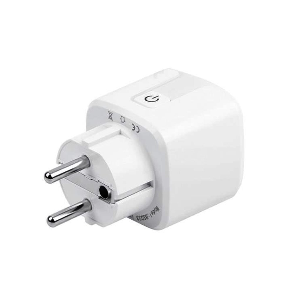 16A EU Smart Wifi Power Plug with Power Monitor Smart Home Wifi Wireless Socket Outlet Works with Alexa Google Home Tuya App