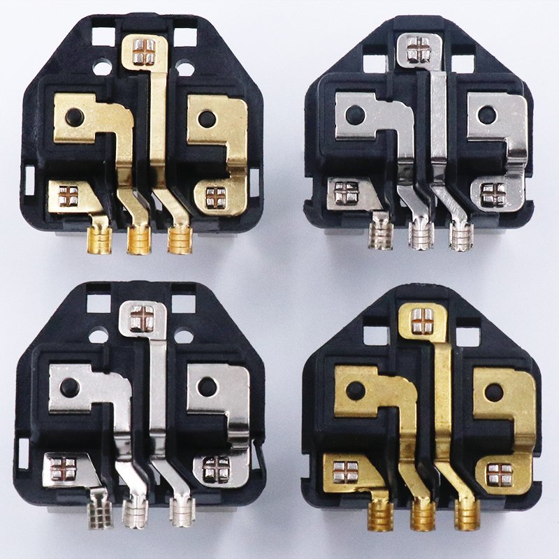 INDIA PLUG PINS 7.0mm 8.7mm 15/16amp with 10/16A crimping hollow brass pin