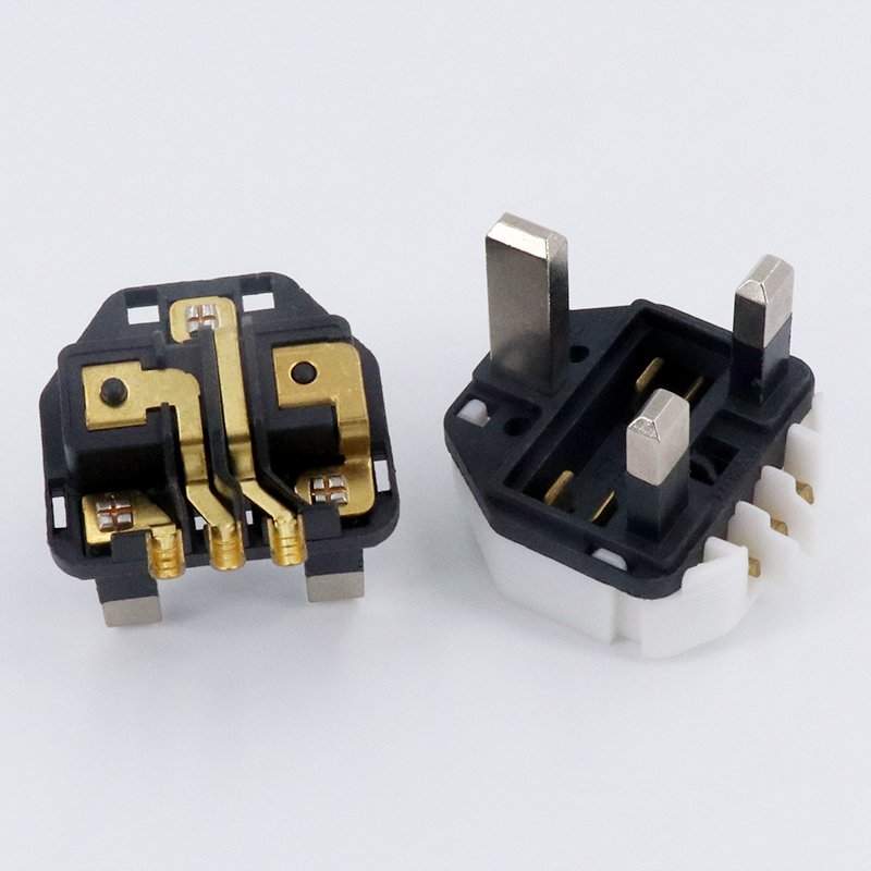 Brazil Plug Insert INMETRO Approved for Extension Socket 2 Pin Black