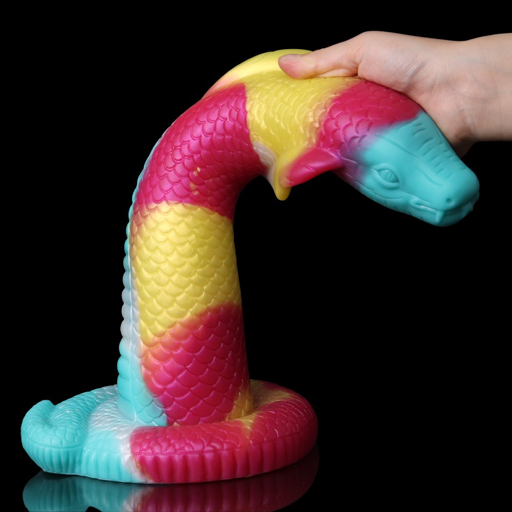 YOCY Fantasy Dildo King Cobra Monster Dildo Animal Cock Huge Cock Female Masturbate Vagina Anal Plug Big Anal Plug Sex Toys