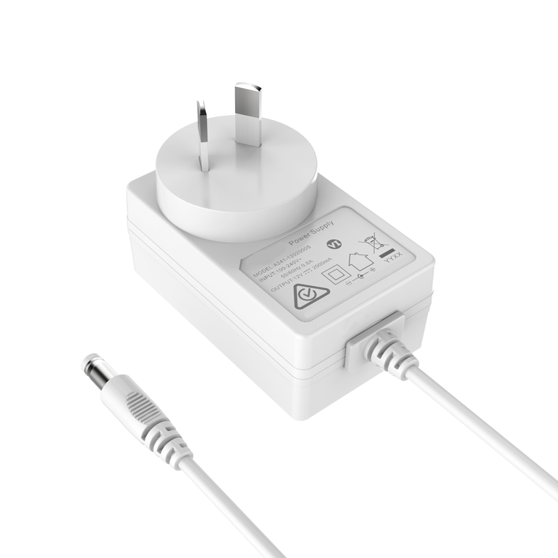 rcm saa c-tick cb approved au plug ac dc universal adapter 24v 1a output 24w plug in power adapter