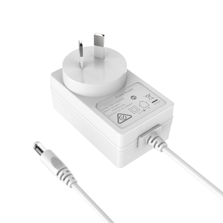 rcm saa c-tick cb approved au plug ac dc universal adapter 24v 1a output 24w plug in power adapter