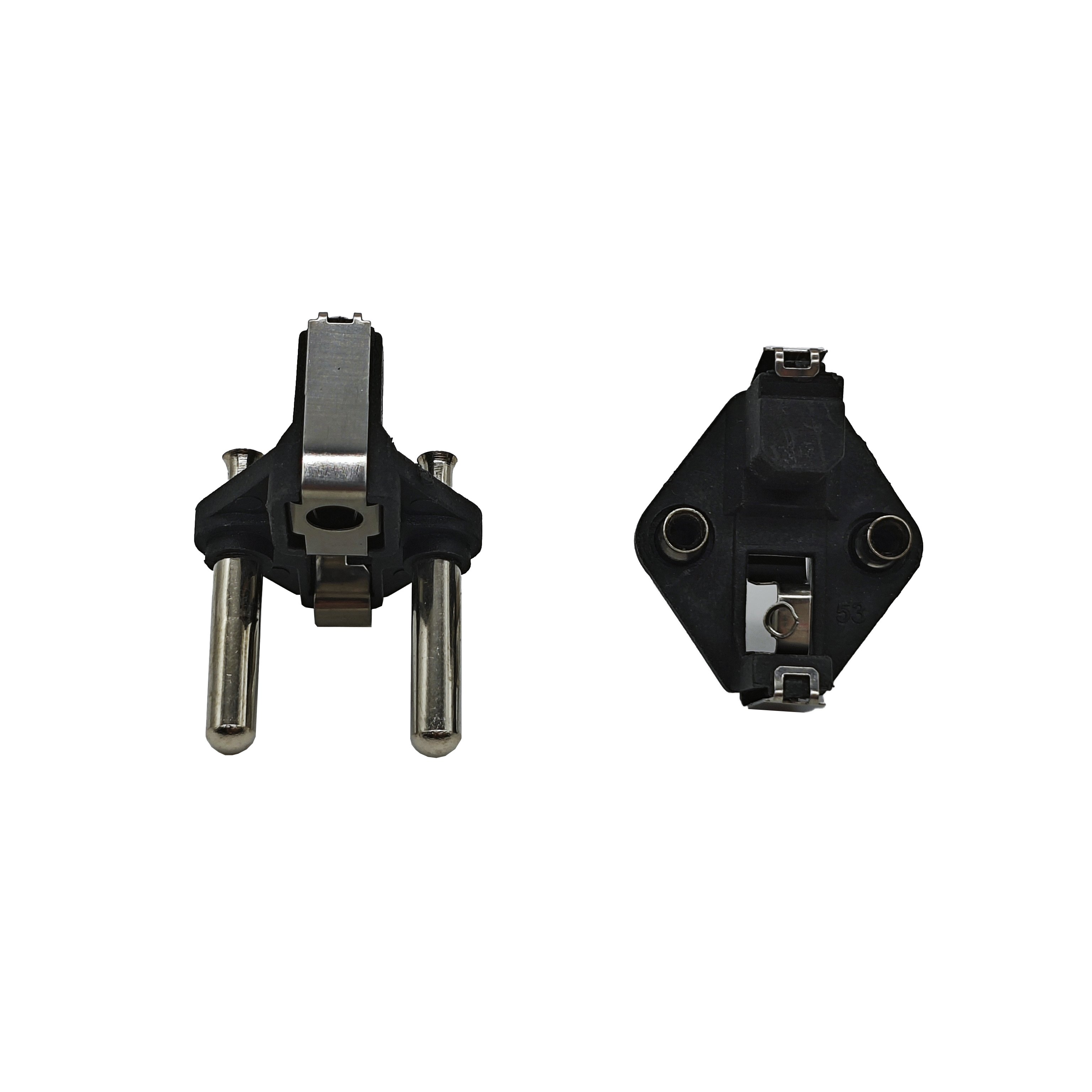 Plug Insert Socket Brass Aluminium Two/three-core Power Plug Insert USA Home with 2/3 Pins Universal Travel Adapter Plug 220v JL