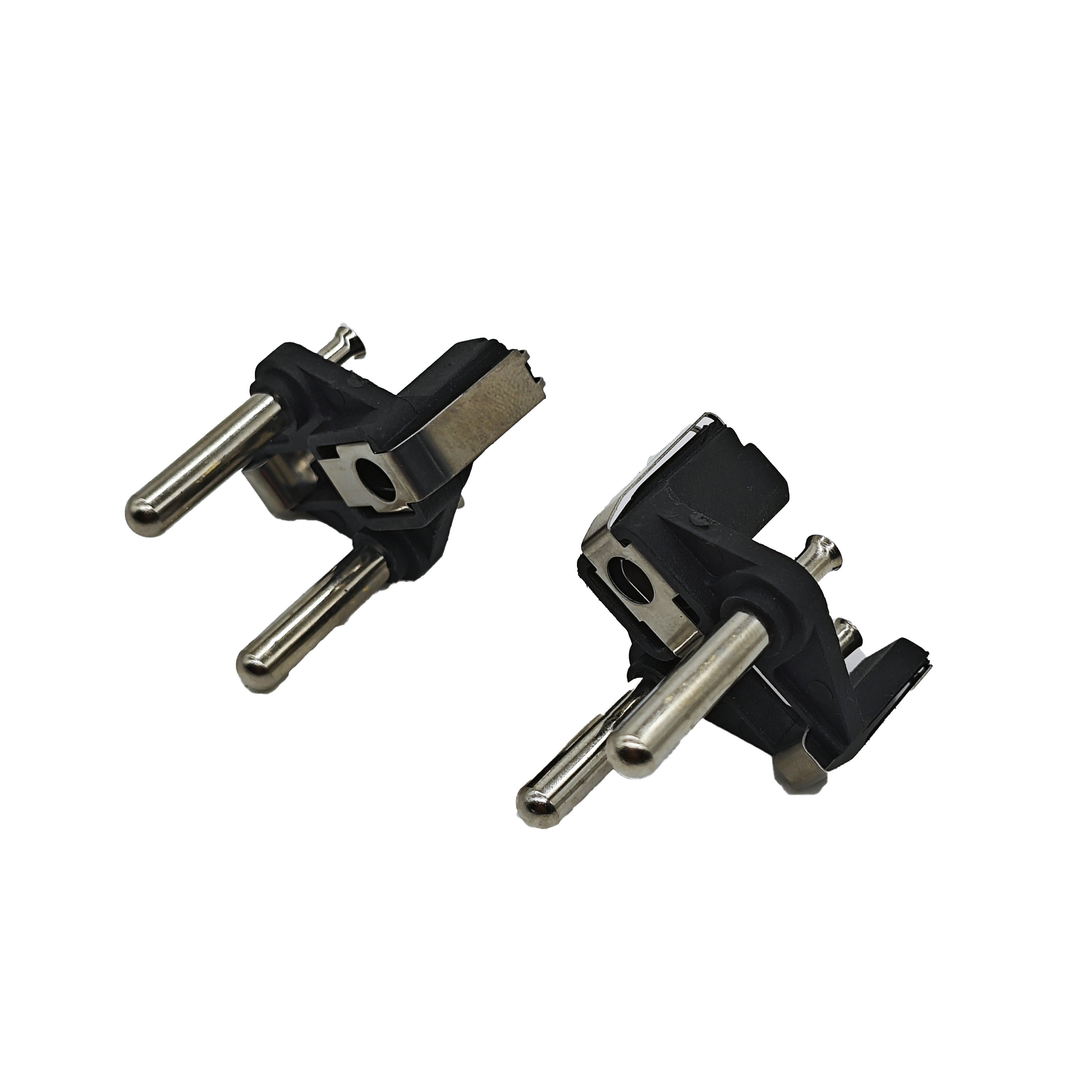 Plug Insert Socket Brass Aluminium Two/three-core Power Plug Insert USA Home with 2/3 Pins Universal Travel Adapter Plug 220v JL