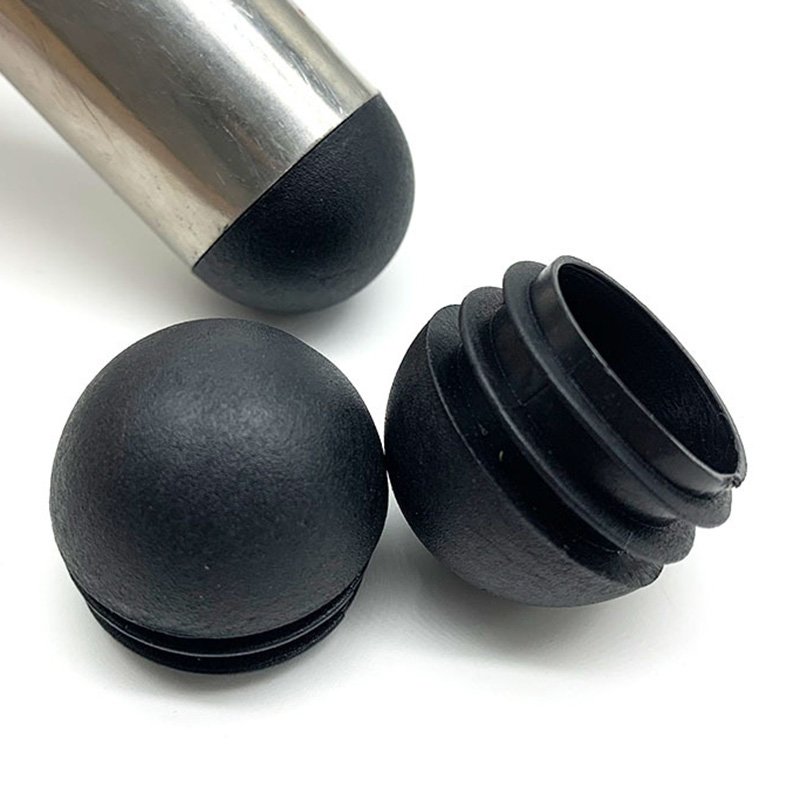 Most Popular Plastic End Plug With Nut For Furniture Half Round Tube End Plug 19mm Plastic End Plugs Tube Inner For Chair Leg