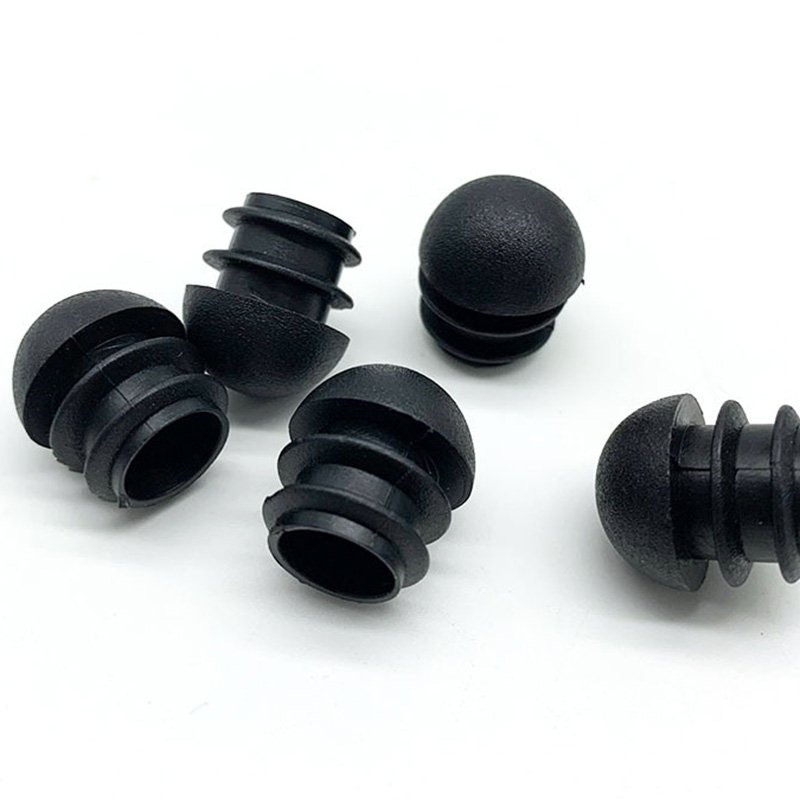 Most Popular Plastic End Plug With Nut For Furniture Half Round Tube End Plug 19mm Plastic End Plugs Tube Inner For Chair Leg