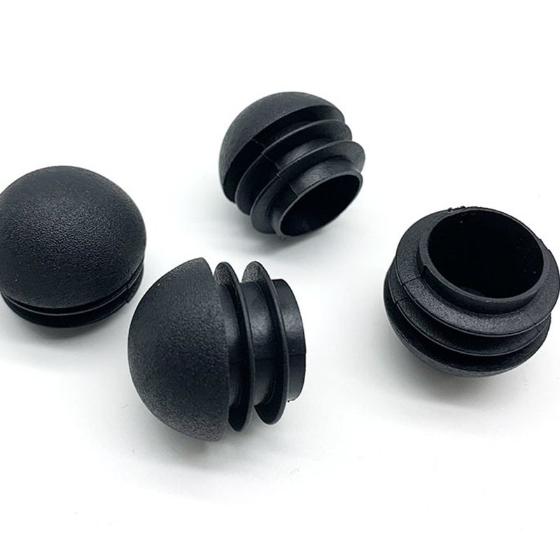 Most Popular Plastic End Plug With Nut For Furniture Half Round Tube End Plug 19mm Plastic End Plugs Tube Inner For Chair Leg