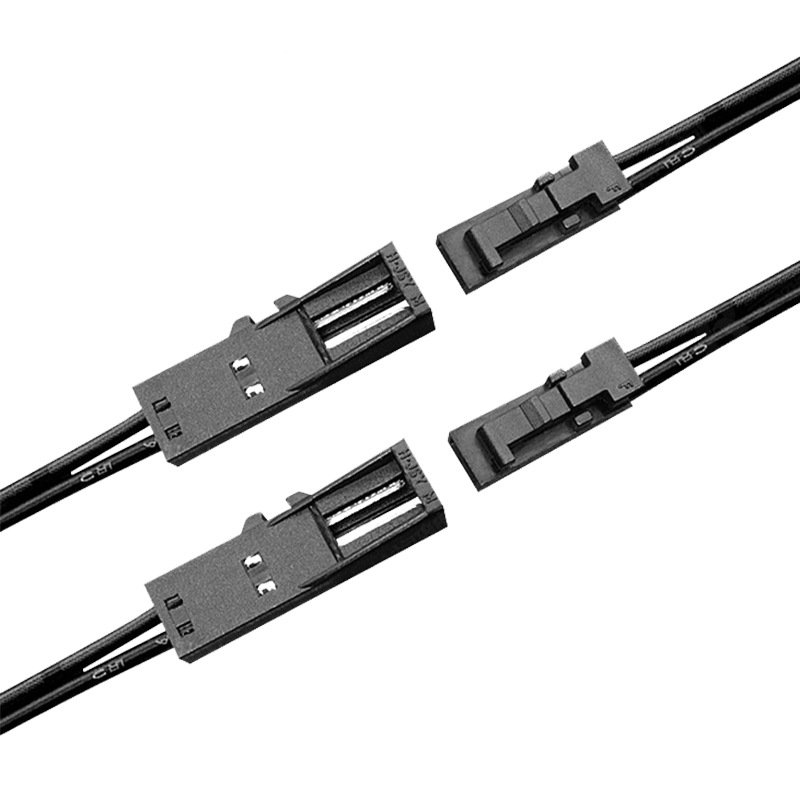 Dupont L813 2Pin 2.54mm Plug Extension Cable with 20/22/24 AWG Wire Harness for LED Furniture Lighting