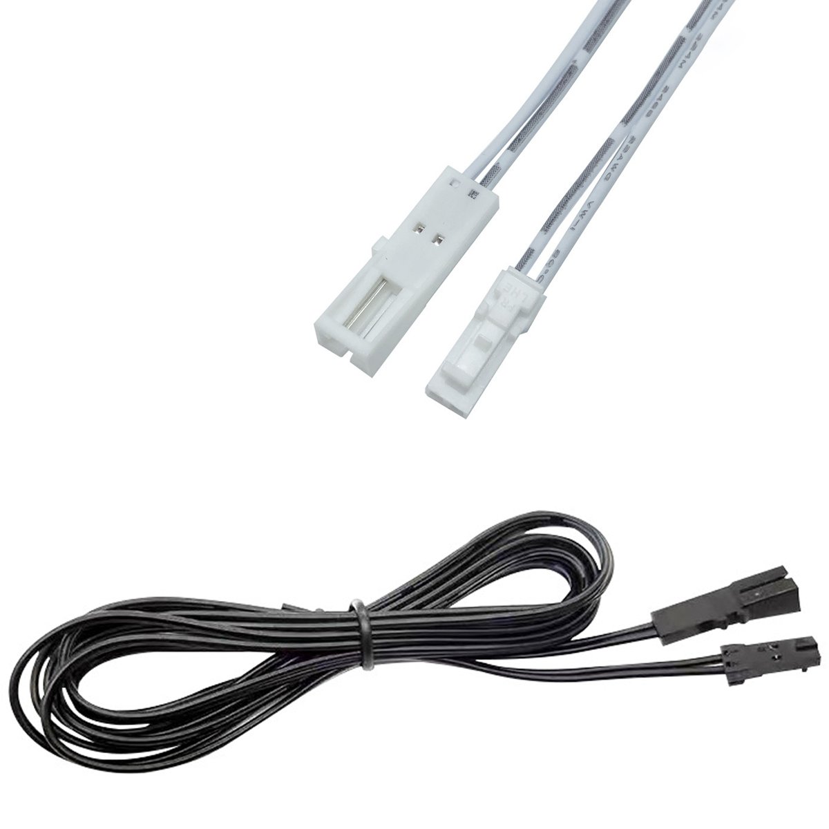 Dupont L813 2Pin 2.54mm Plug Extension Cable with 20/22/24 AWG Wire Harness for LED Furniture Lighting