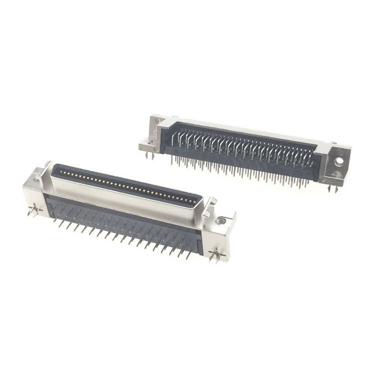 36-Pin SCSI Female Connector Accessory 90 Degree Plug With HPCN Technology