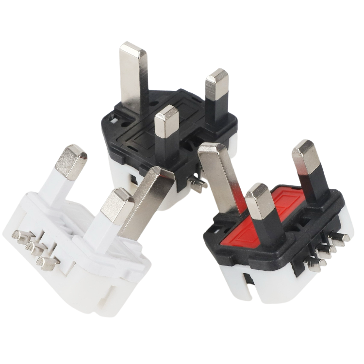 Customization Aluminum Socket Plug With Fuse 13A 250V British Standard 3 Pin Plug