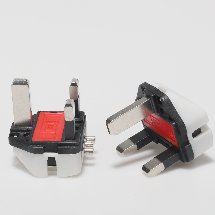 Customization Aluminum Socket Plug With Fuse 13A 250V British Standard 3 Pin Plug