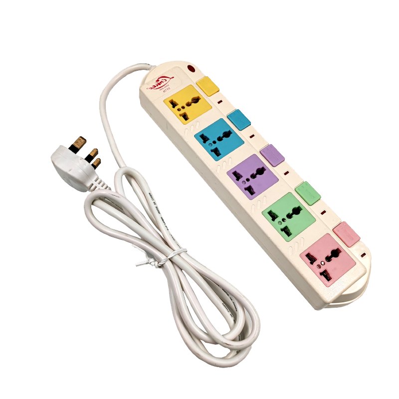 China wholesale universal Multi plug 5 way Power outlet power strip socket extension Independent electrical switch & socket