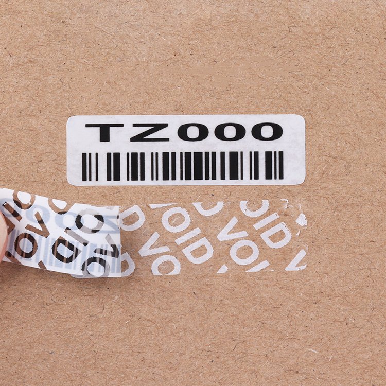 Customized Wholesale waterproof tamper evident void security seal labels void roll label
