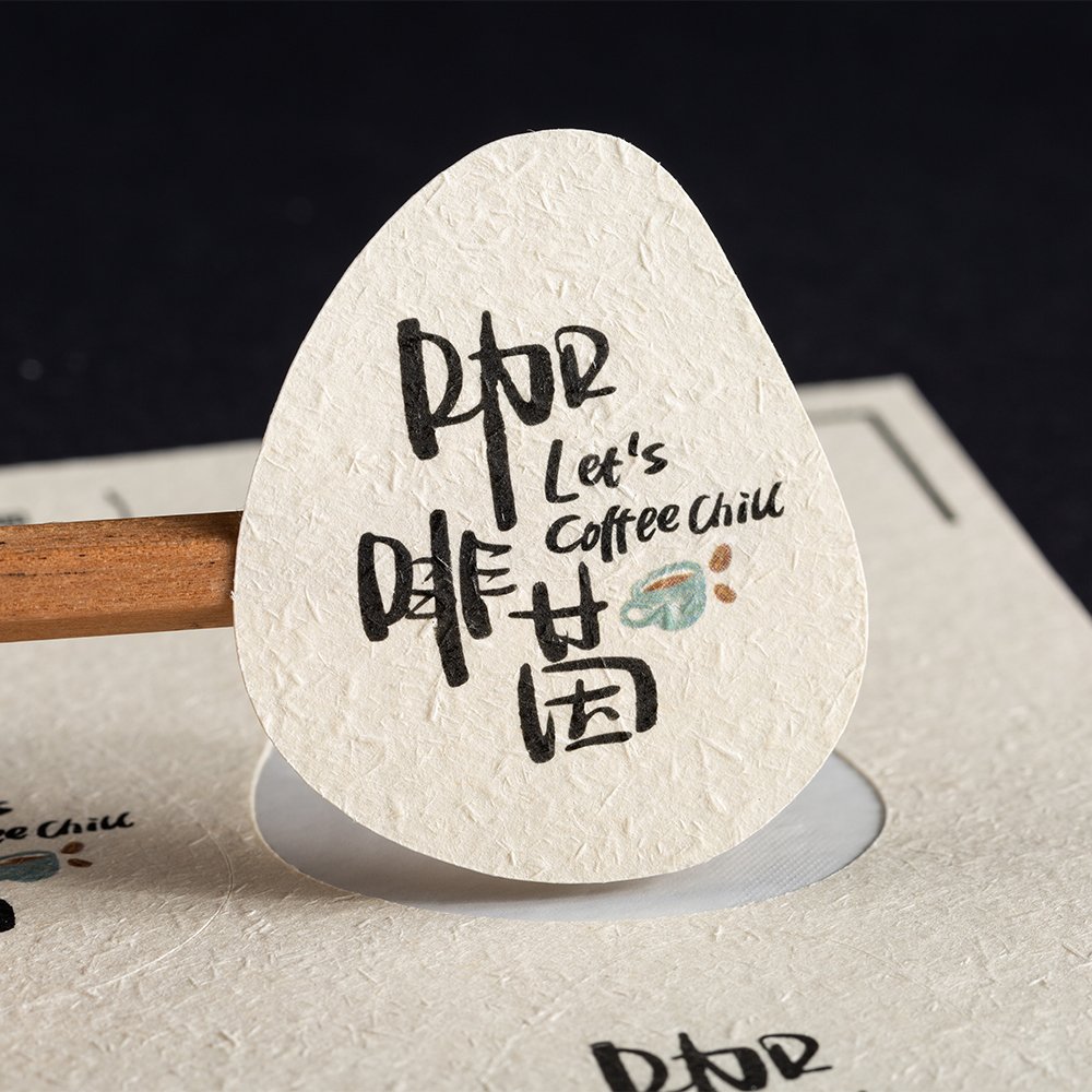 Custom texture paper printing various shape die cut wrapping paper sealing sticker thank you labels for packaging