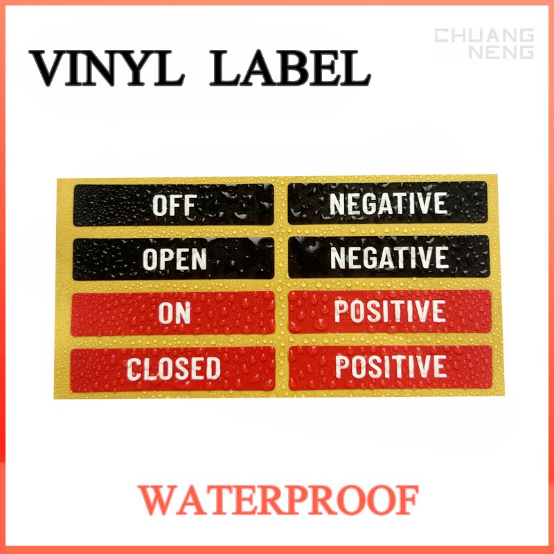 Custom Hazardous Voltage Safety sticker PV solar warning label kits customer design double color self adhesive label vinyl