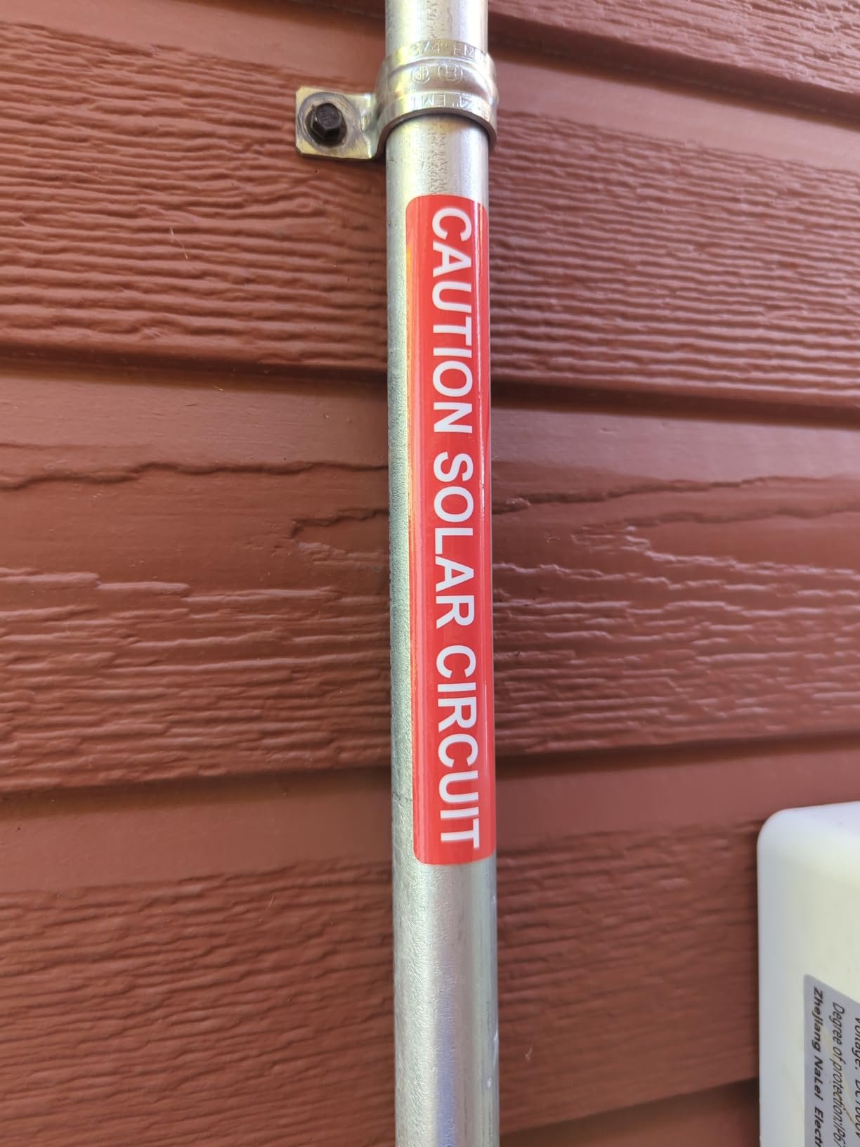 Custom Hazardous Voltage Safety sticker PV solar warning label kits customer design double color self adhesive label vinyl