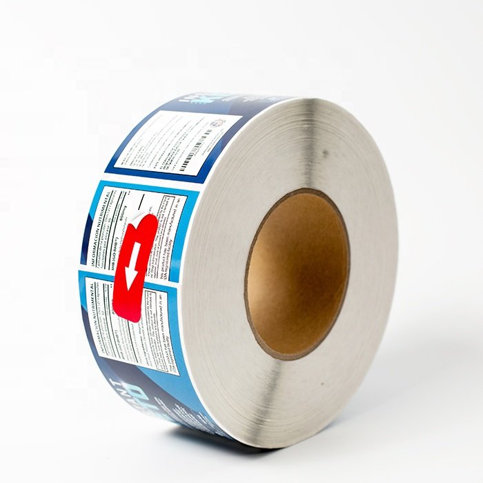 custom self adhes health nutrition label bottle packaging label stickers waterproof roll printing label for bottles