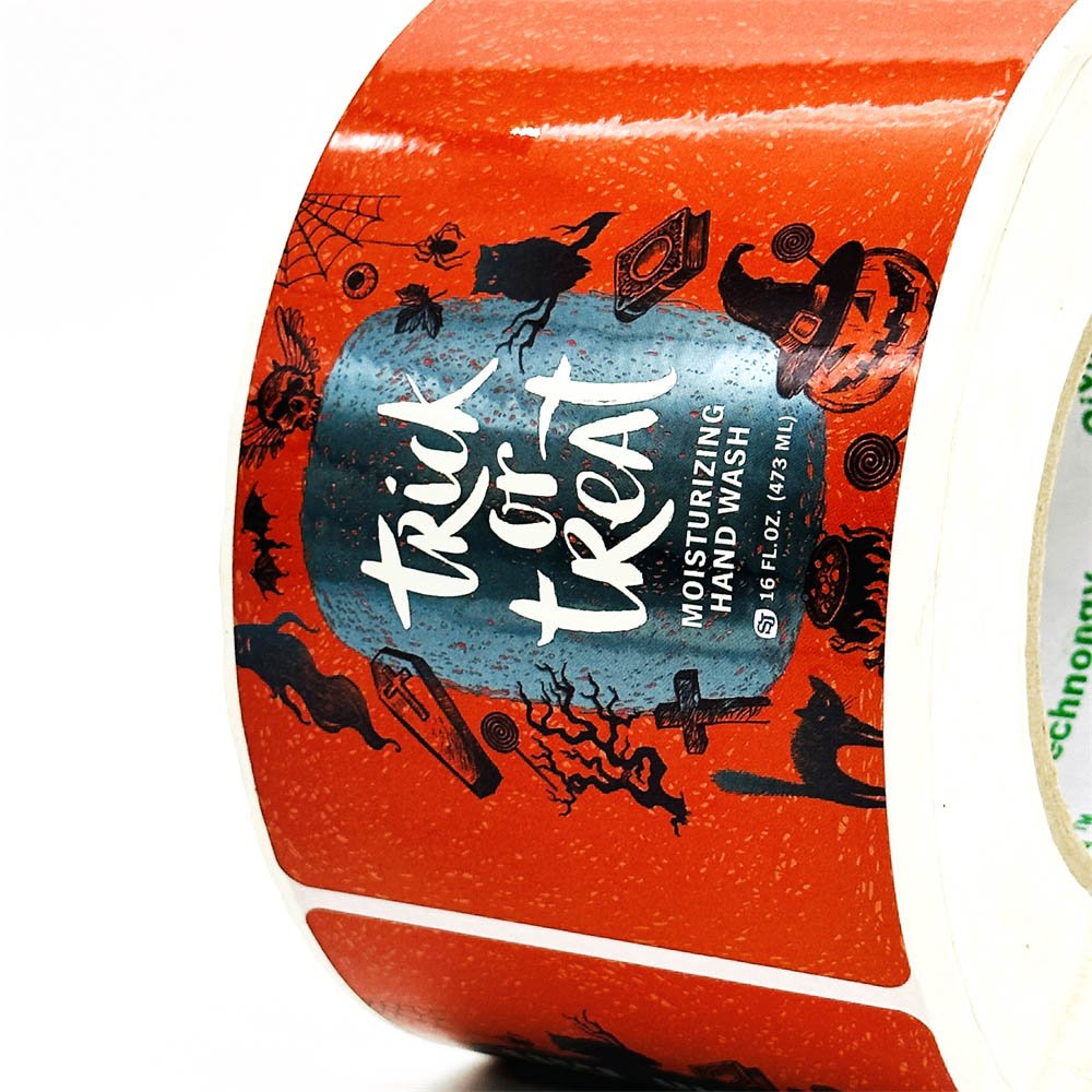 Good Price Waterproof Printed Holographic Laser Material Sticker Custom Round Sticker Label Roll