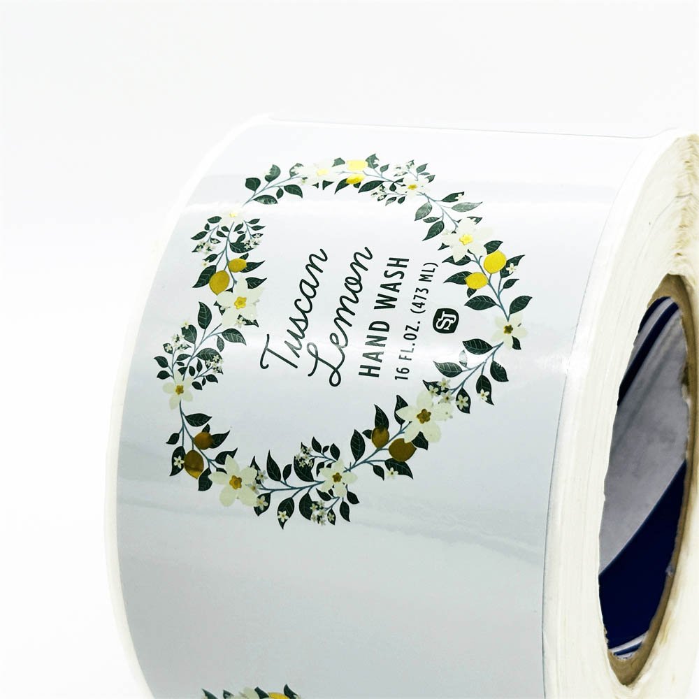 Good Price Waterproof Printed Holographic Laser Material Sticker Custom Round Sticker Label Roll
