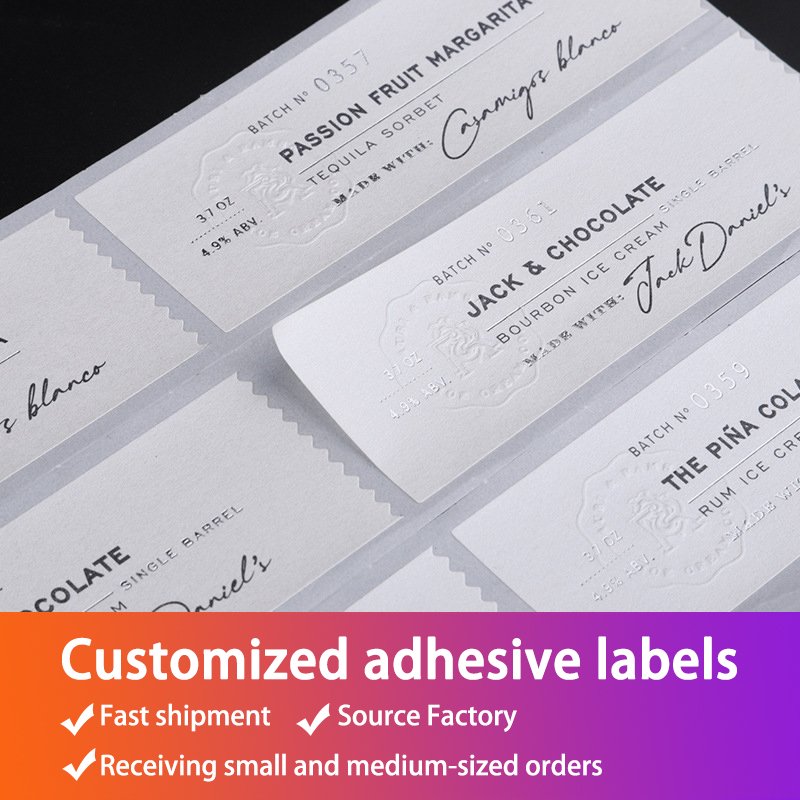 Customized Own Brand Label Sticker Printing Logo Sticker for Bottle Water