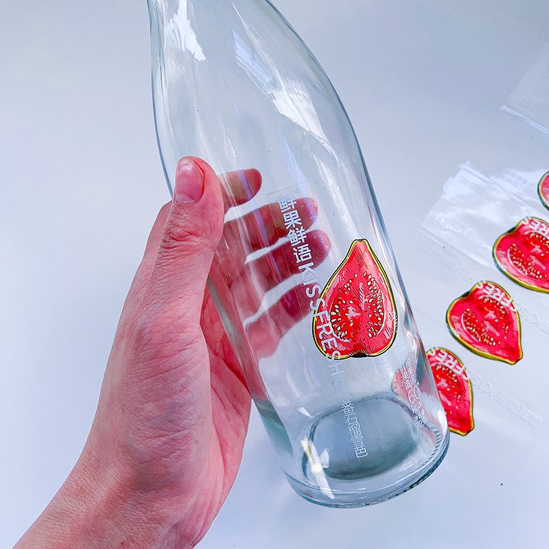 Custom Clear Printing Scrapbook Stickers Waterproof Transparent Perfume Bottle Gift label sticker Roll Packaging
