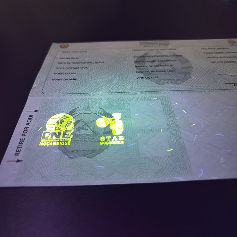 Custom Election Ballot Paper with Anti-tampering Security Label Anti-counterfeiting UV fibres Watermark Paper