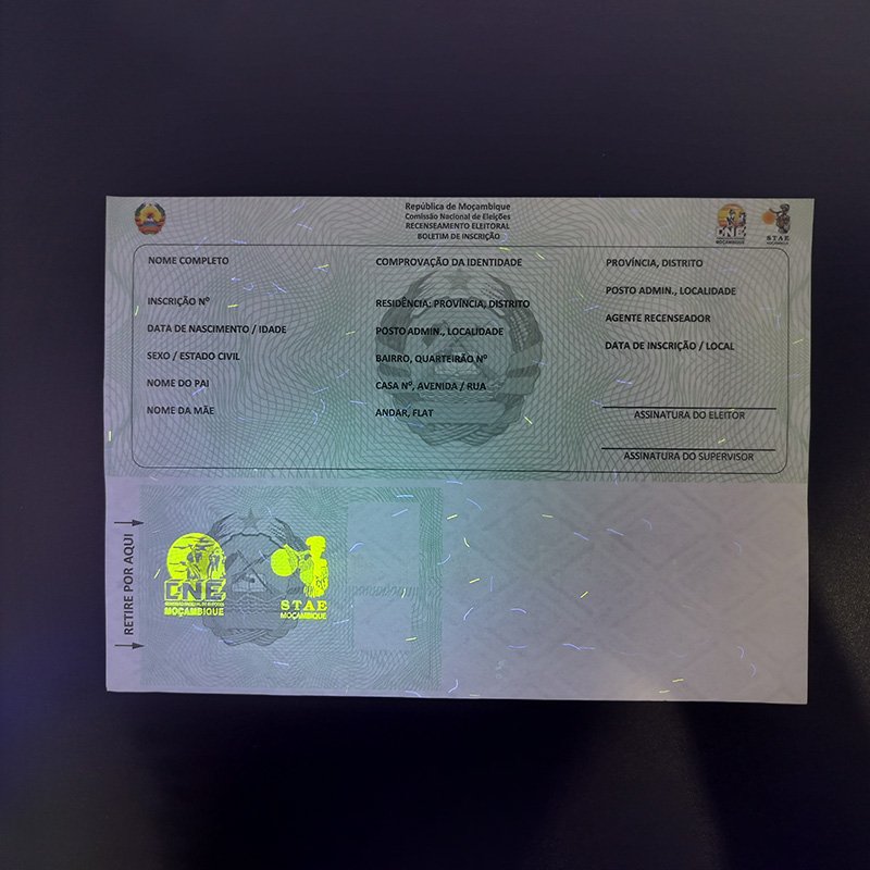 Custom Election Ballot Paper with Anti-tampering Security Label Anti-counterfeiting UV fibres Watermark Paper