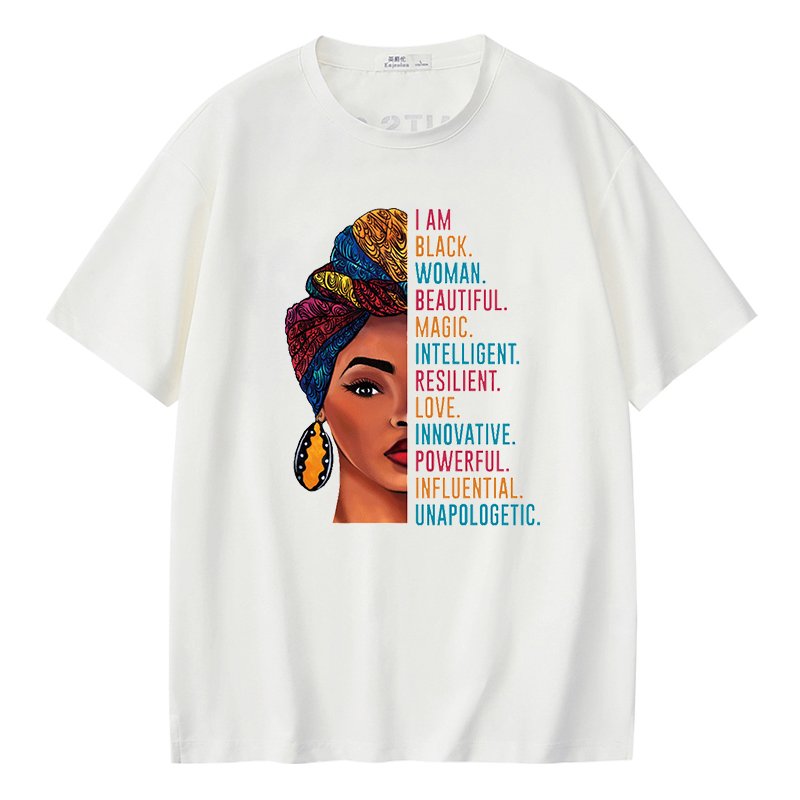 For Clothing Custom Black Woman Beauty Girls Heat Transfer Patch Stripes Applique Thermo Stickers On clothing Iron On Transfers