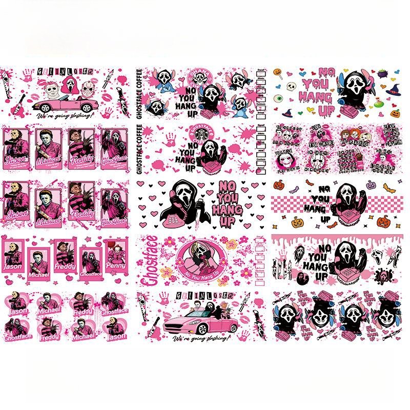 Custom multi-size uv dtf cup wraps transfers ready to transfer cup wrap printing sticker film printer uv dtf for cup wraps glass