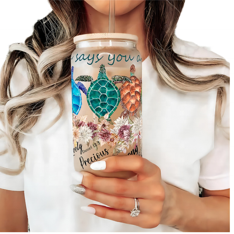 Custom multi-size uv dtf cup wraps transfers ready to transfer cup wrap printing sticker film printer uv dtf for cup wraps glass