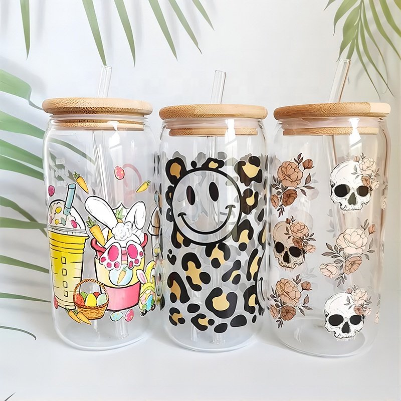 Custom multi-size uv dtf cup wraps transfers ready to transfer cup wrap printing sticker film printer uv dtf for cup wraps glass