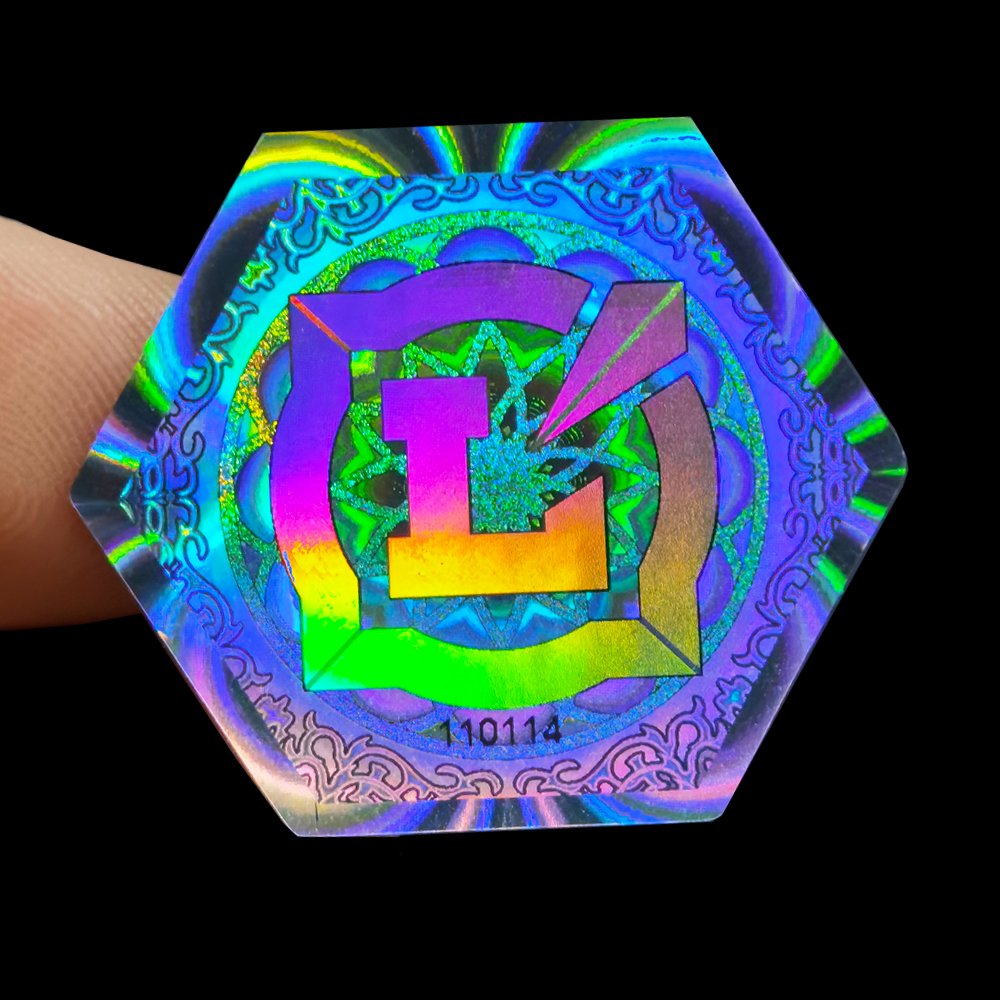 Good Quality Printing Color Clear Self Adhesive Transparent Holographic Film Hologram Sticker Label Custom