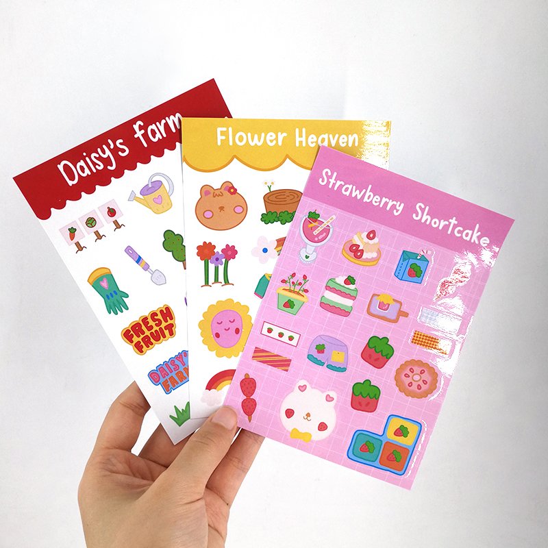 Cool Colors Self-Adhesive Laptop Alien Custom Digital for Animal and Book die cut Fun Pack Planner Stickers