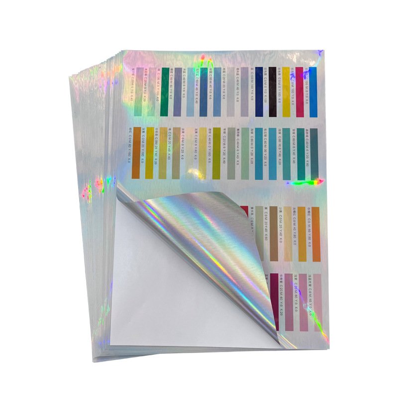 Inkjet Printable Waterproof Glossy Holographic Vinil Pet Vinyl Sticker Paper A4 For Inkjet Printer