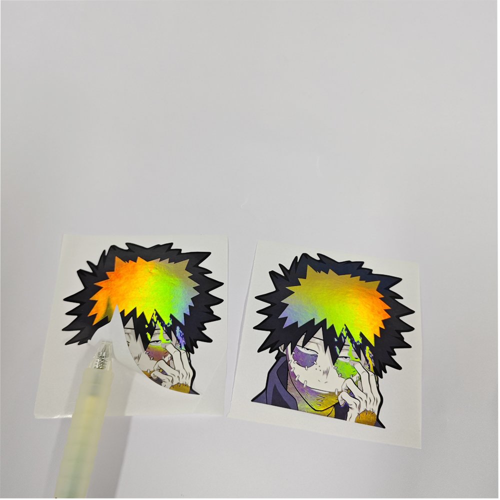 Custom Personalised Round Hologram Self Adhesive Sticker Labels Sticker Printing Roll For Cosmetics Box
