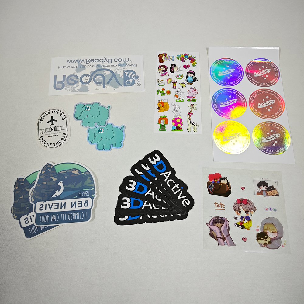Custom Personalised Round Hologram Self Adhesive Sticker Labels Sticker Printing Roll For Cosmetics Box