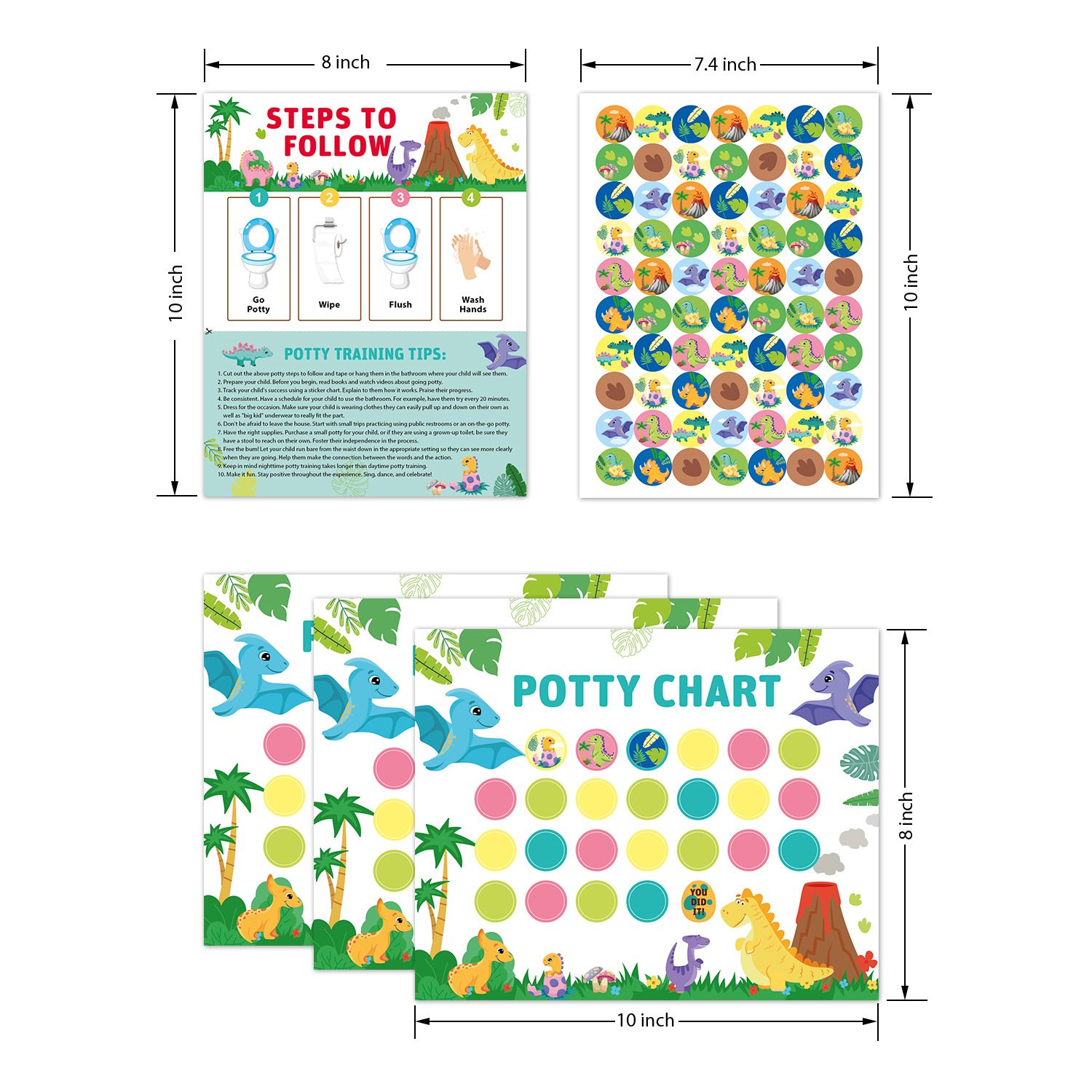 Potty Training Chart for Toddlers Potty Habits Potty Training Stickers for Boys and Girls,Motivational Certificate for Kids