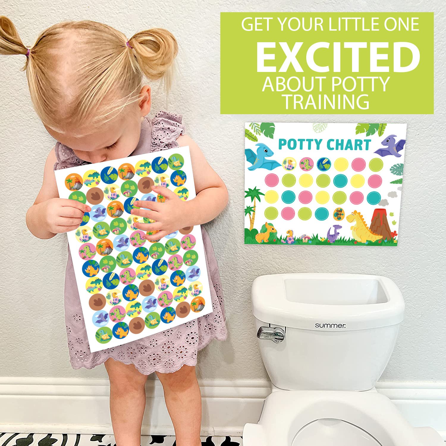 Potty Training Chart for Toddlers Potty Habits Potty Training Stickers for Boys and Girls,Motivational Certificate for Kids