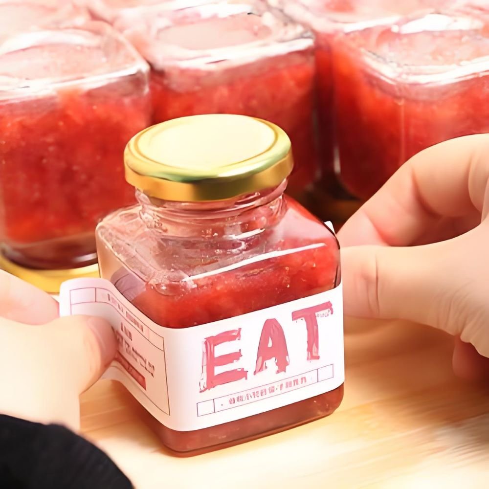 Custom Print Food Label For Jar Label Jam Label Sticker