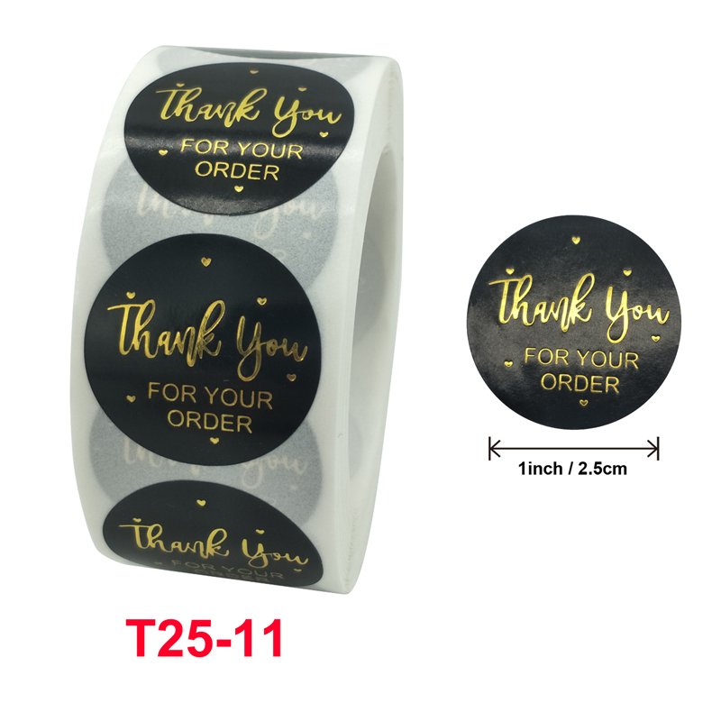 Custom Self Adhesive Sticker Rolls Pink Thank You Stickers Thank You For Supporting My Small Business Sticker