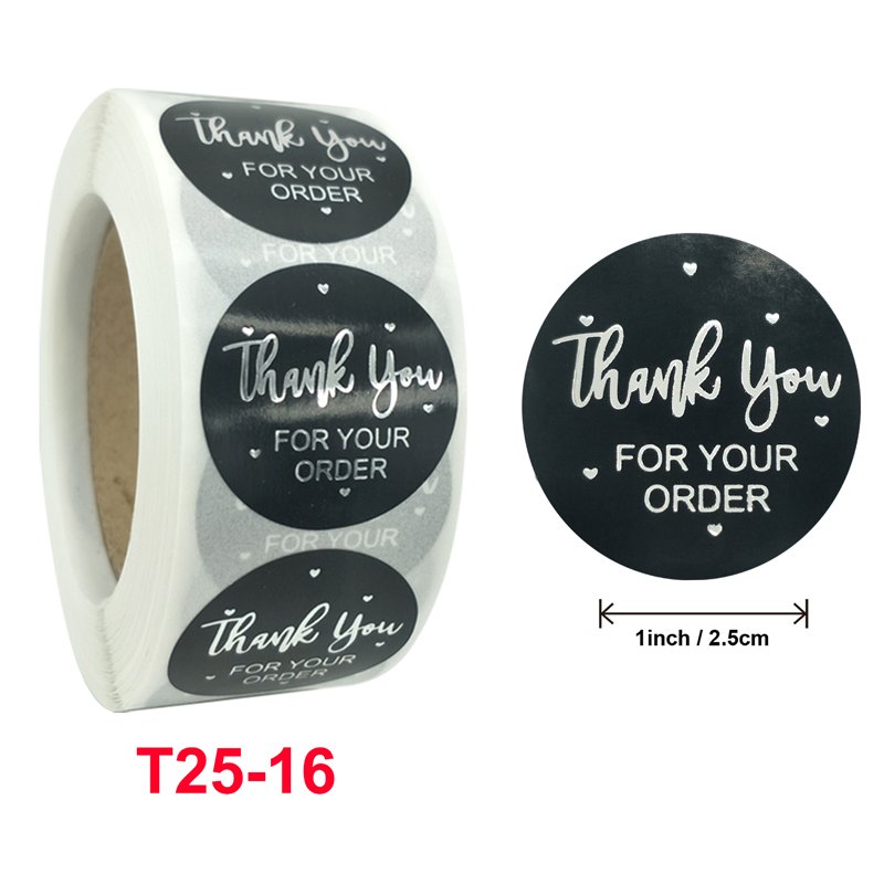 Custom Self Adhesive Sticker Rolls Pink Thank You Stickers Thank You For Supporting My Small Business Sticker