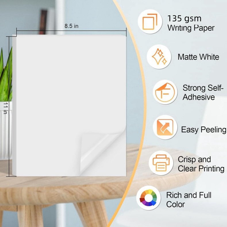 Premium Printable Color Waterproof Matte PP PET PVC Glossy Vinyl Sticker Paper For Inkjet Printer