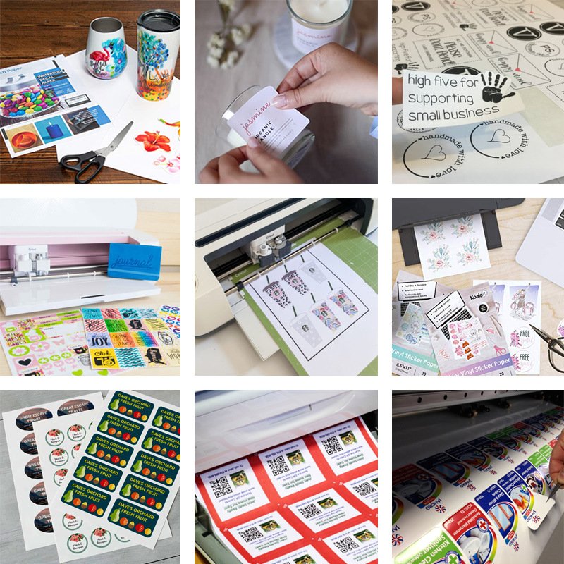 Premium Printable Color Waterproof Matte PP PET PVC Glossy Vinyl Sticker Paper For Inkjet Printer